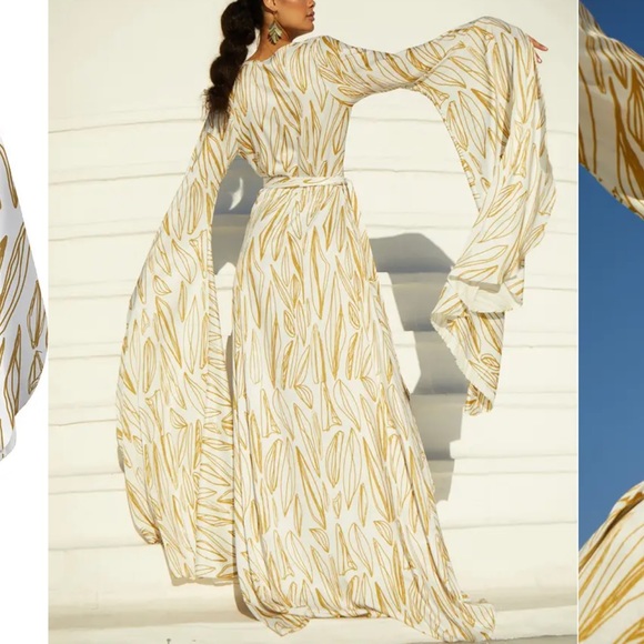 Dresses & Skirts - Stunning wrap maxi sz 1X